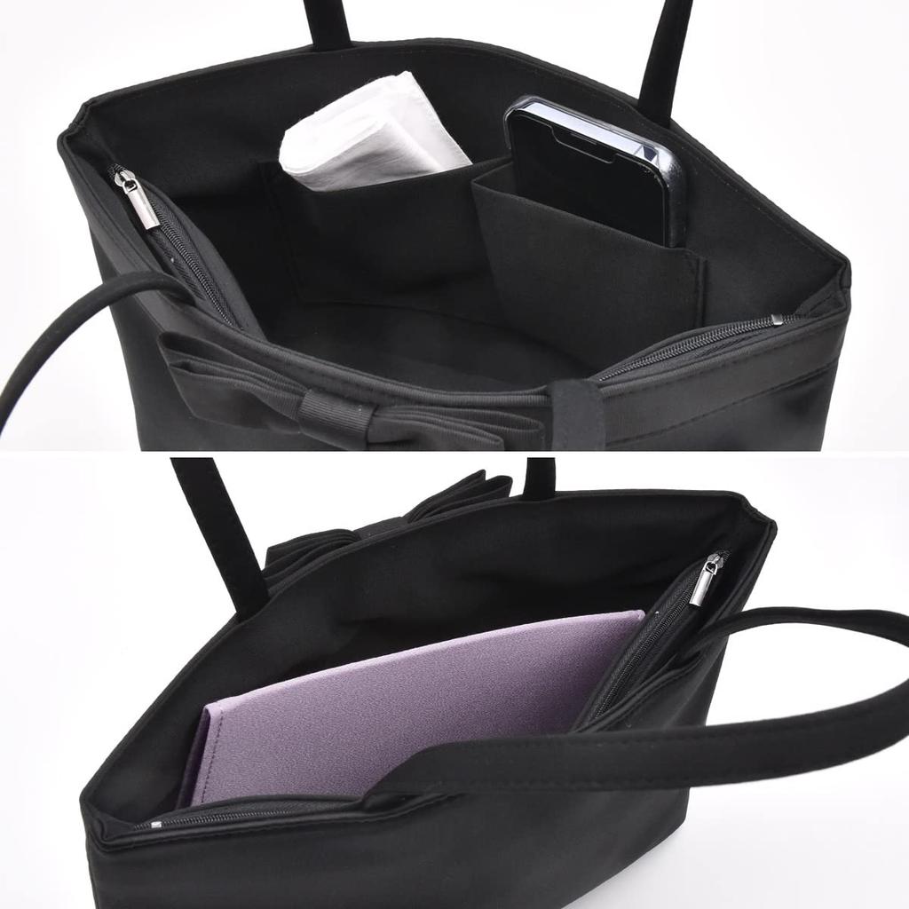 Formal Ribbon For Large Black [PLEX] Bag, Design, Tote, Ceremonies, Funerals, School, Events, A5,