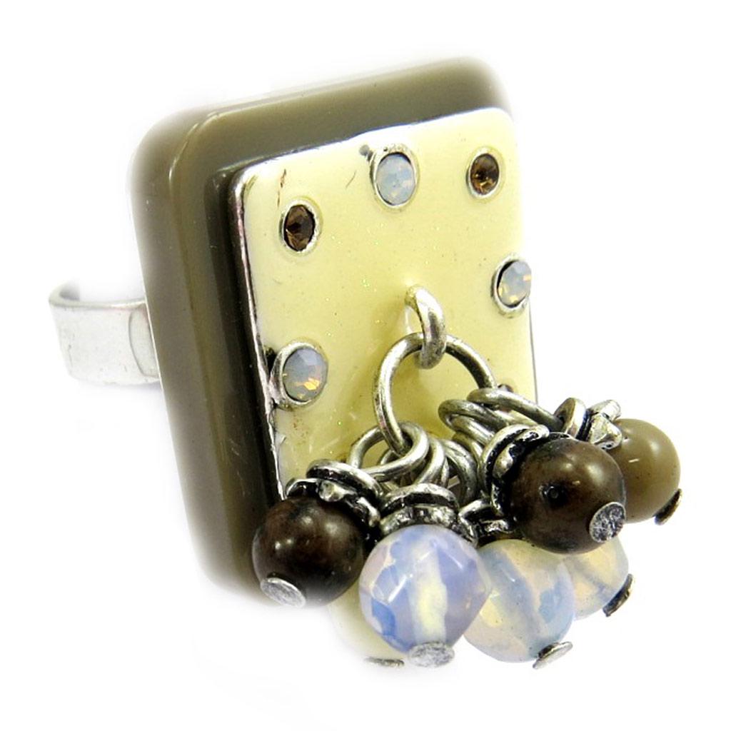 Les Trésors De Lily [G6166] - Коричневое дизайнерское кольцо «Бабушка»