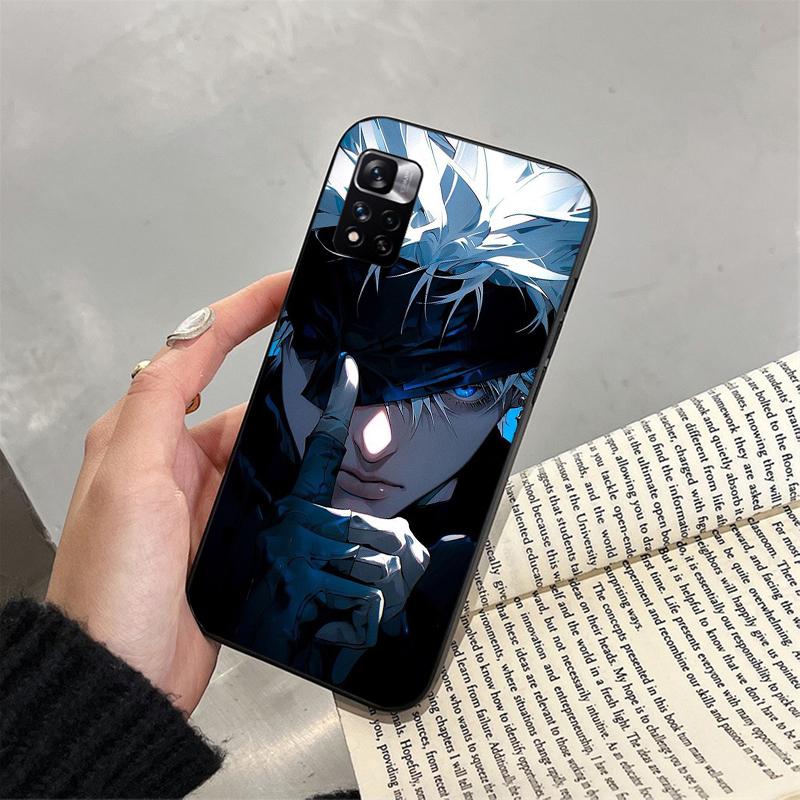 Чехол для телефона Jujutsu Kaisen Сатору Годжо для Xiaomi Redmi note 13 12 Pro 11S 11 10 Pro 10S 12S Redmi 10 9C 13C