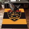 Football Crest Printed Office Carpet Chair Cushion  Entryway Rug, Rugs for Living Room, Bedroom Christmas gifts