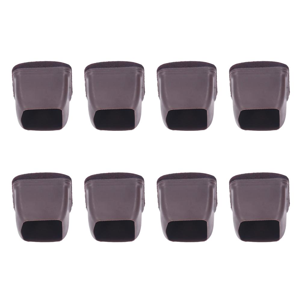 8 шт. Чехол на ножку стула TPE Защита пола Набор колпачков для ножек мебели для стола, табурета, коричневый L