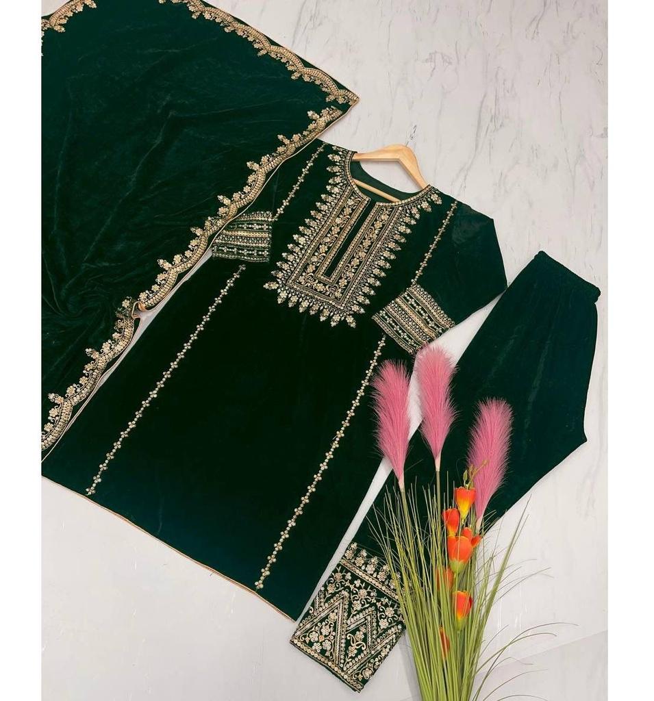 Женский индийский болливудский вискозный бархатный костюм сальвар для вечеринки, дизайнерский этнический сальвар-камиз