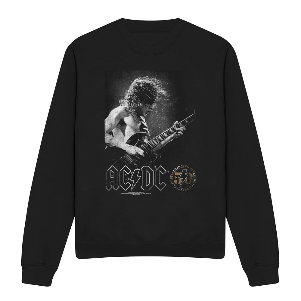 AC/DC Unisex Adult Photo Guitar Sweatshirt