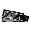 PATIKIL PC Keyboard Cover Skin Silicone Desktop Keyboard Skin Keyboard Cover for Standard Size PC Computer Desktop Keyboard 440mmx135mm Black Keyboard