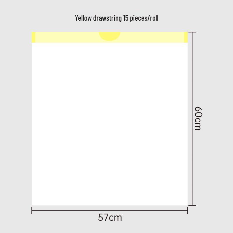 Утолщенные мусорные мешки с автоматической затяжкой для уборки дома