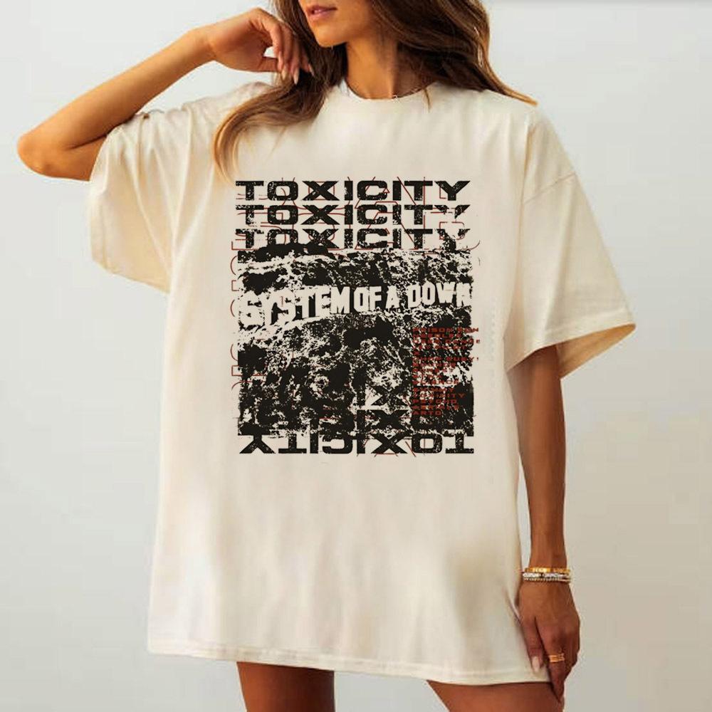 System of a Down t shirt teen Pastel Pop Culture University top tees Comfortable Punk Graphic Retro Pastel korean clothes