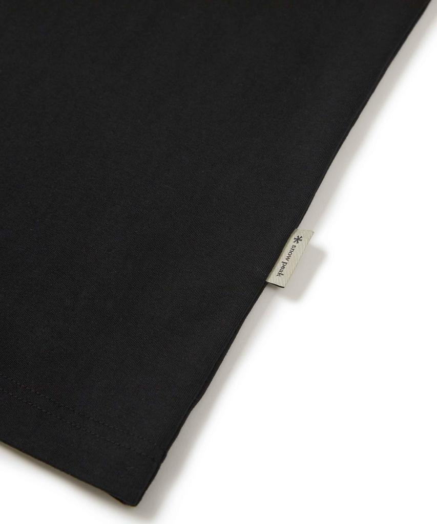 Snow Peak Aerocool W Patch Short Sleeve T-Shirt, XL, Black