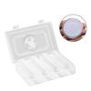 60Pcs/Set Capsule Professional Double Buckle Design Round Coin Collection Holder Containers Coin Storage Box Transparent