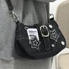 Niche Design Trend Jeans Underarm Bag Women's New Cross-Shoulder Bag Shoulder Canvas Fashion Chain Bag