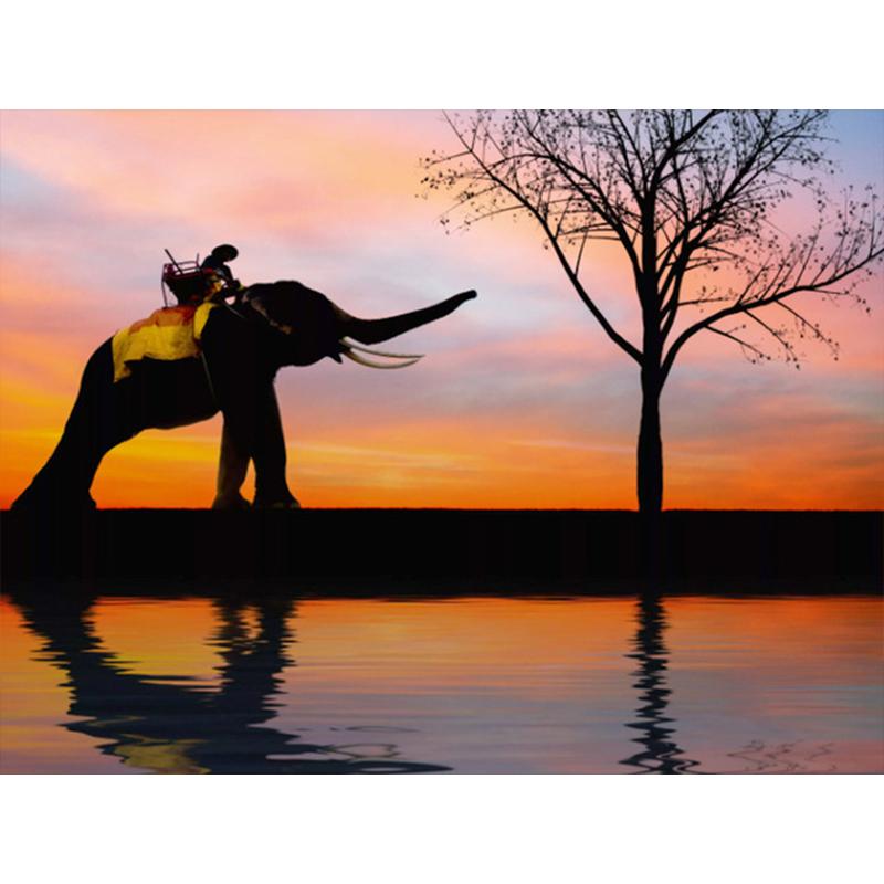 Diamond Painting Dandelion Full Square Mosaic Art Sunset Diamond Embroidery Landscape Picture of Rhinestone Home Decor