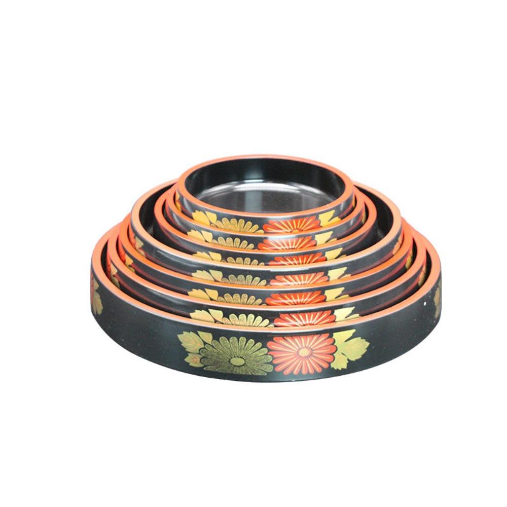 Round Food Container Wear-resisting Seafood Trays Creative Sushi Plate Hotel