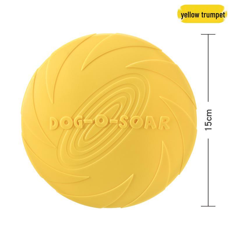 DOG-O-SOAR Bite-Resistant Floating Silicone Dog Frisbee Toy