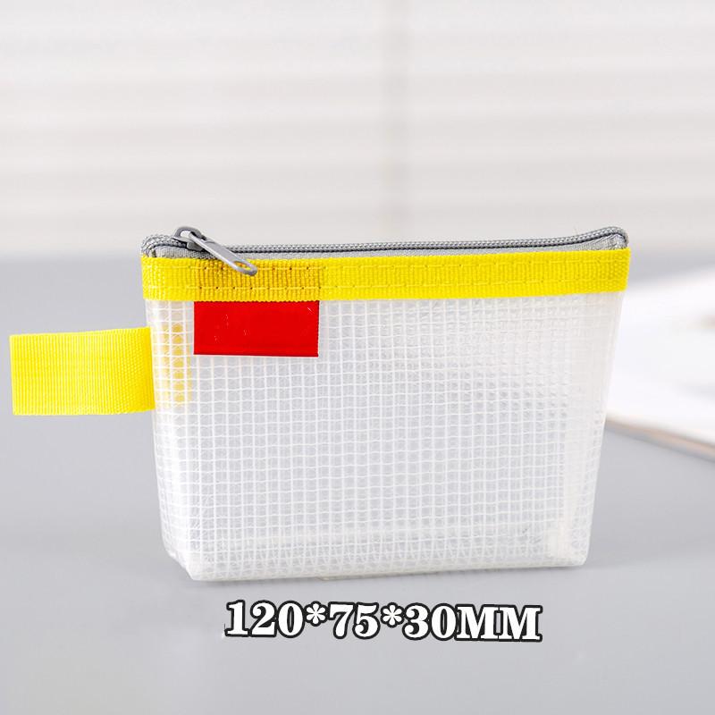 Waterproof Triangle Mesh Zipper Bag Small Object Storage Bag Card Bag Bank Card Storage Bag