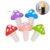Silicone Wine & Beverage Bottle Cap Set Leak-Proof Cute Sealer Stoppers Champagne Bottle Cork Saver Reusable Kitchen Accessory