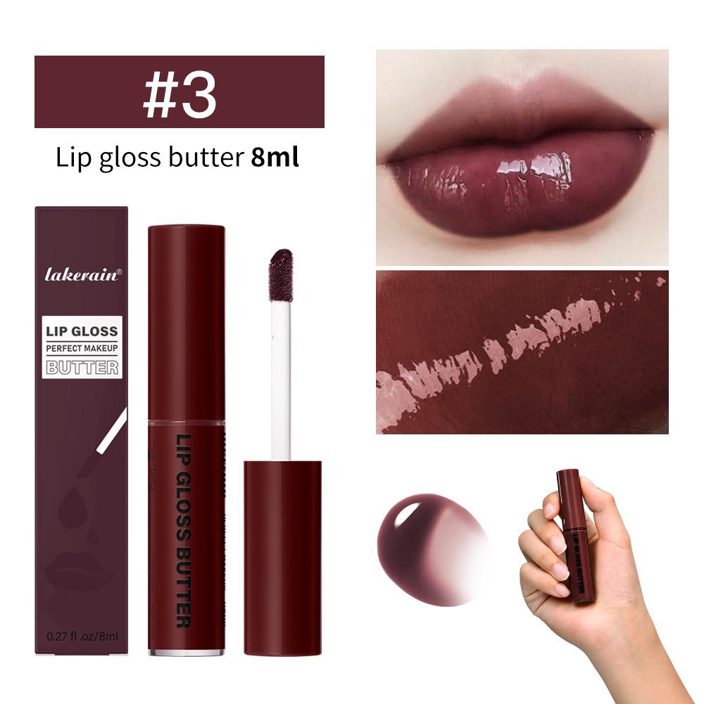 Lakerain Butter Light Lip Glaze Питательный зеркальный блеск для губ Стойкая цветная глазурь для губ Жидкость для окрашивания губ