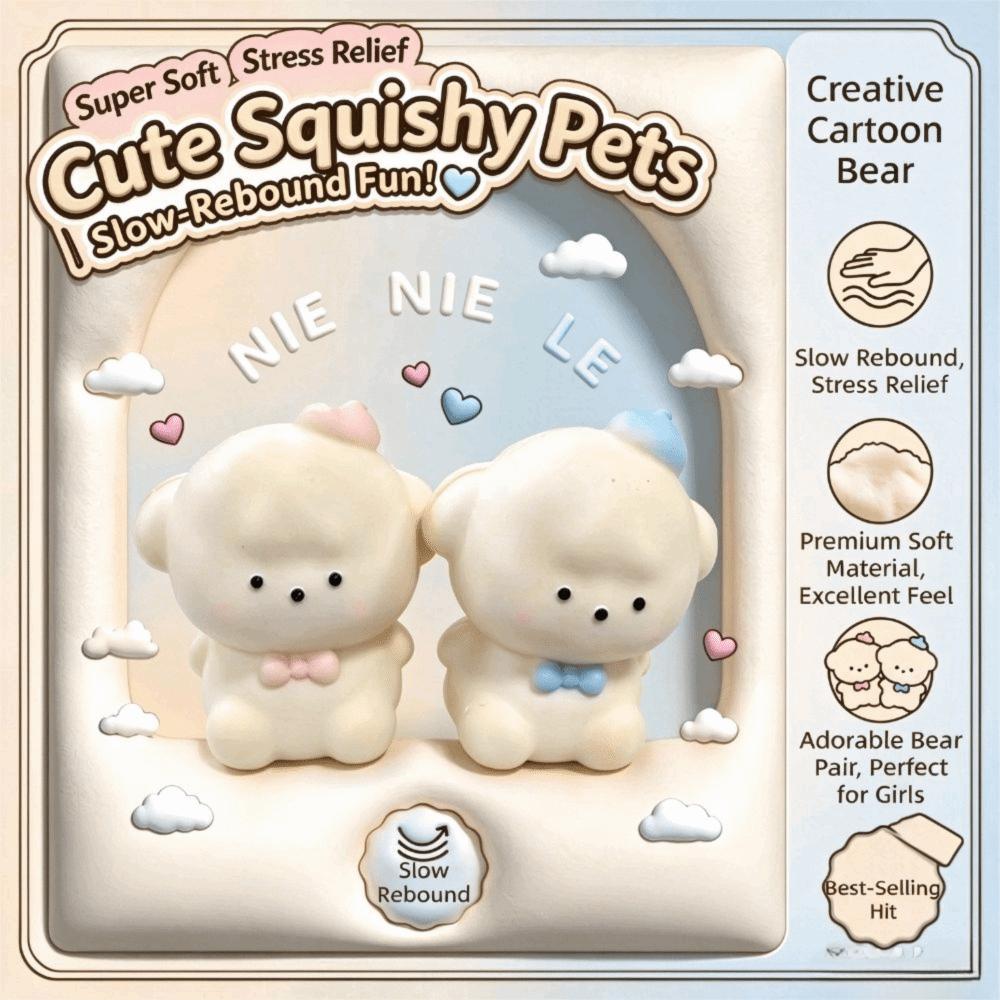 Cute Puppy Dog Squishy Toy Animal Shape Puppy Squishy Toy Reduce Pressure Toy Desk Decoration