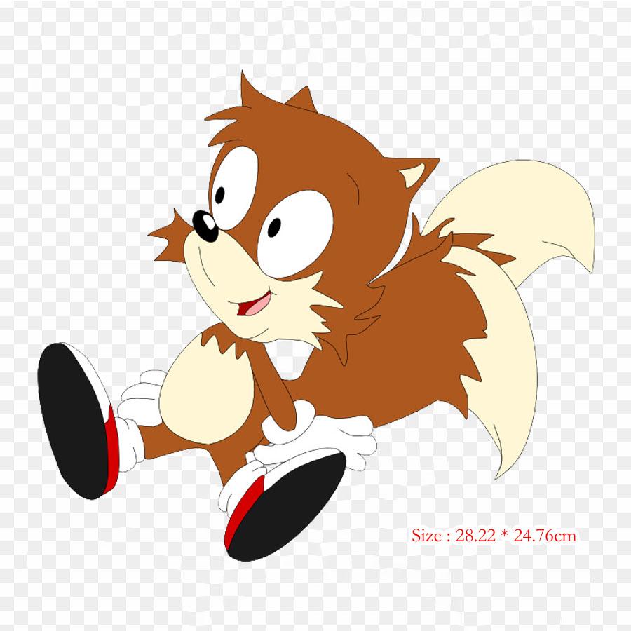 Aosth Tails Deviantart Tails Adventure Iron On Heat Transfer Printing Vinyl Patches Sticker for Clothes DIY Appliques Washable Patches