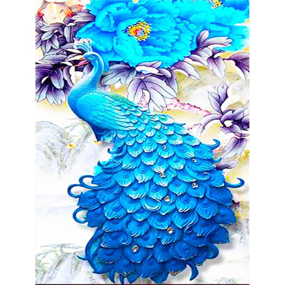 DIY Diamond Painting Kit Animal Diamond Embroidery Cross Stitch Peacock Pictures Of Rhinestones Mosaic Decortion