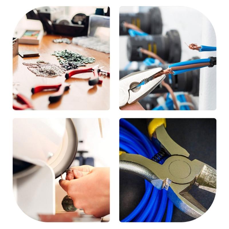 Набор из 3 шт. плоскогубцев из сплава для рукоделия, плоскогубцы с игольчатым носом/диагональные/круглогубцы, кусачки для проволоки, материалы для бисероплетения