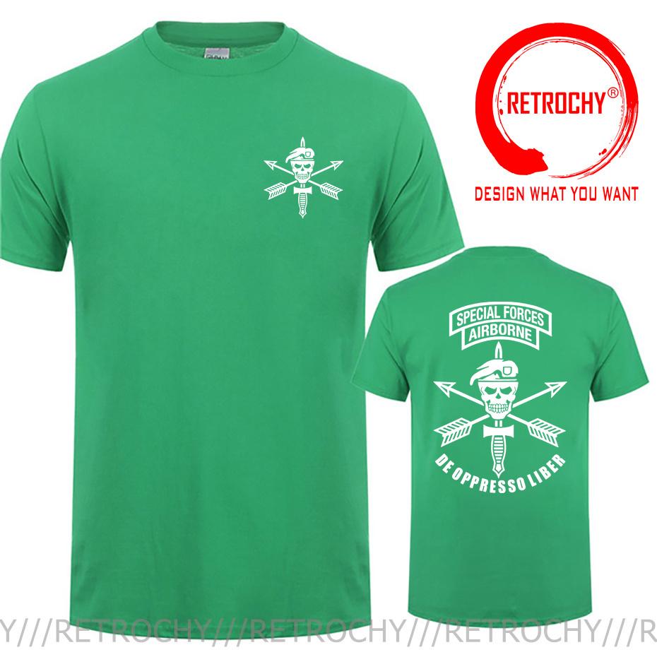 New Army Special Forces Airborne TShirt Customize Pluz Size 5xl 6xl T Shirt Tee Shirt Us Military Army Skull Green Beret Tshirt