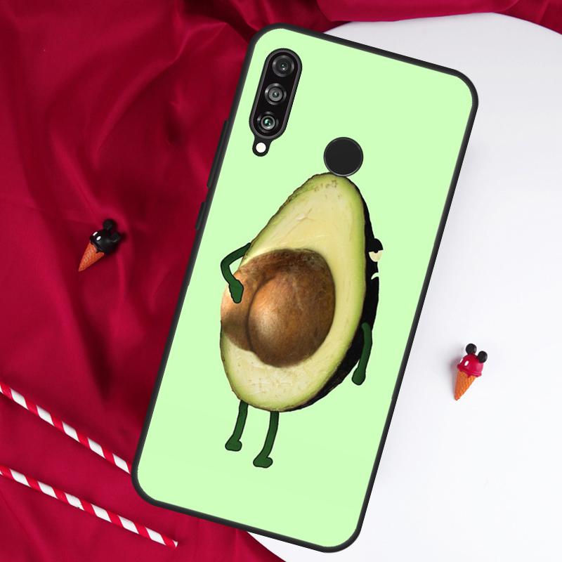 Funny Avocado Quotes For Huawei Nova Y61 Y91 Y73 Y72 Y90 Y70 Y60 12s 12i 11i 8i 9 10 SE P60 P30 Pro P40 Lite Case
