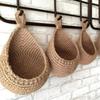 Jute Eco Teardrop Hanging Basket Hanging Wall Vegetable Fruit Baskets
