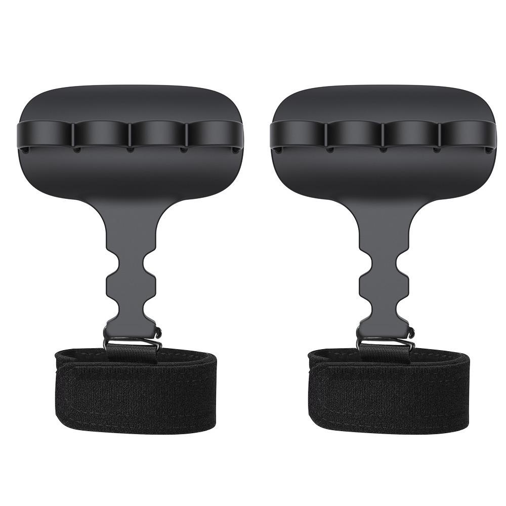 1 pc/ pair Ergonomic Shape Weight Lifting Grips Anti-Slip Grips Barbell Exercises