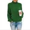 Turtleneck Sweater Women's Autumn and Winter Knitwear Loose Solid Color Large Size Commuter Top Women 817