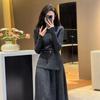 Korean Style High-End Knitted Sweater Dress Set for Women - Autumn/Winter Collection