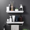 Bathroom Storage Shelf Toilet Washroom Washstand Wall Towel Storage Bath Hole Free Wall Hanging Toilet