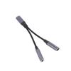 2-в-1 USB-C на 3,5 мм Адаптер для наушников и зарядки PD 60 Вт Кабель для быстрой зарядки Адаптер с разъемом Aux для мобильного телефона Pad
