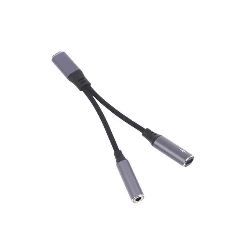 2-в-1 USB-C на 3,5 мм Адаптер для наушников и зарядки PD 60 Вт Кабель для быстрой зарядки Адаптер с разъемом Aux для мобильного телефона Pad
