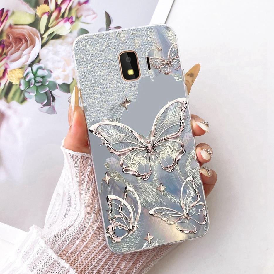 For Samsung Galaxy J2 Core 2018 Case SM-A260F Luxury Butterfly Tree Painted Cover Soft Slim Phone Case For Samsung J2 Core Shell