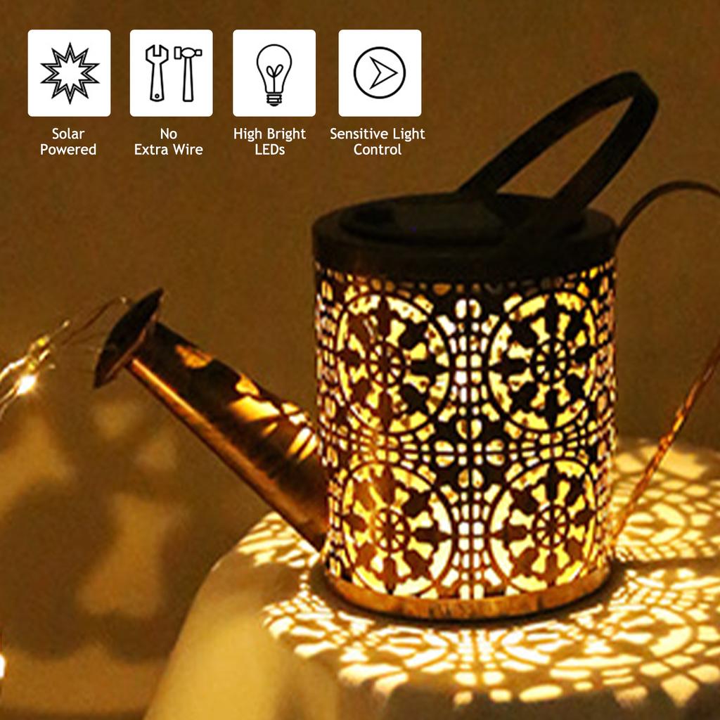 36 светодиодов 600 мм на солнечной энергии, уличный светильник для чайника, лейка, лампа, сказочный гирляндный светильник с