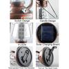 Vintage LED Lantern Camping Light Solar Hand Crank Rechargeable LED Portable Lantern For Tent Fishing Garden Outdoor Emergency