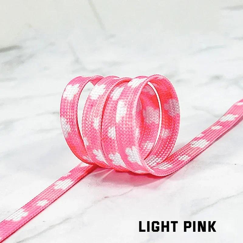 Daisy Cherry Rope Shoe Laces Flower Shoelace for Sneakers Strap Sports Shoelaces Rubber Bands for Shoes Accessories New