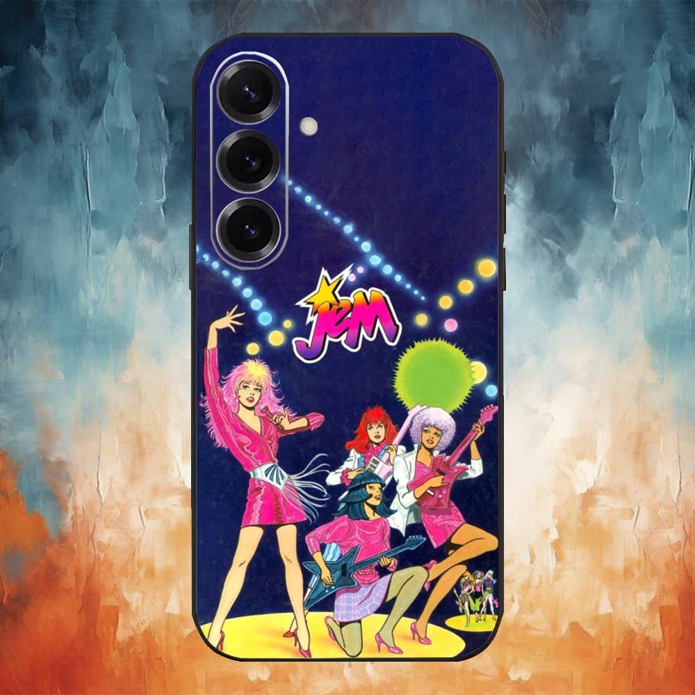 Чехол для телефона J-Jem And The Holograms для Samsung Galaxy A73, A72, A71, A70, A53, A52, A51, Другие Мягкий Черный Чехол