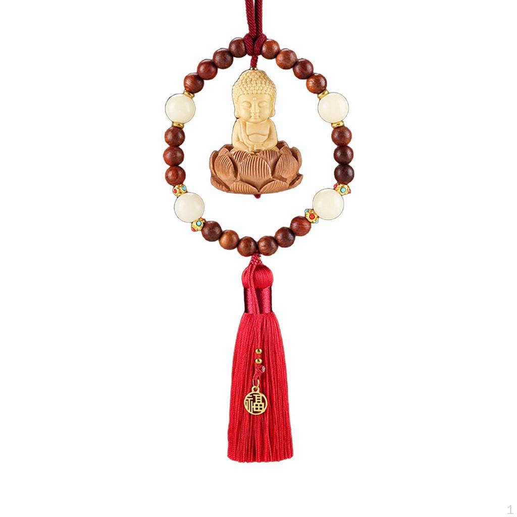 Buddha Statue Hanging Ornament ,Cars Rearview Mirror Pendant Decoration Car Dangling for Rear View,