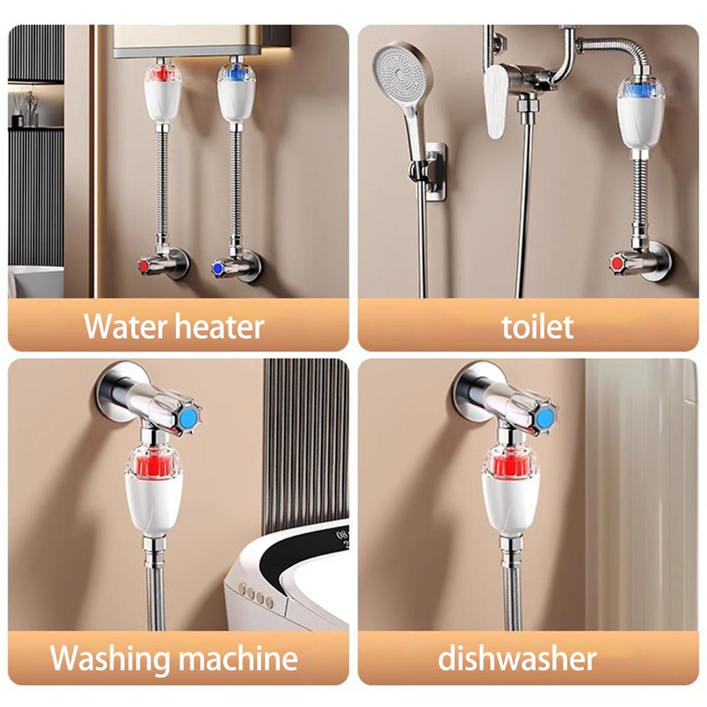 2Pcs Electric Water Heater Inlet Filter Water Outlet Purifiers Household Pre-Filter Washing Machine Tap Strainer