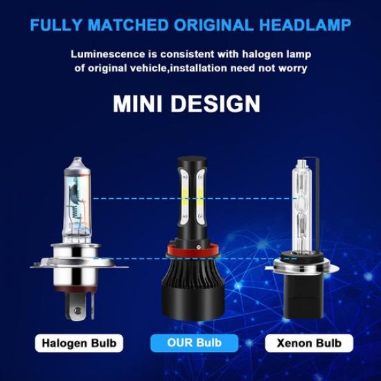 Светодиодный комплект фар H11 Белый 6500K Лампы ближнего света для HYUNDAI Elantra 2011 - 2016