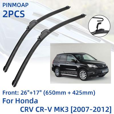 2 шт. передние щетки стеклоочистителя для Honda CRV CR-V MK3 2007-2012 26 "+ 17" оконные щетки резак аксессуары 2007 2008 2009 2010 2011 201