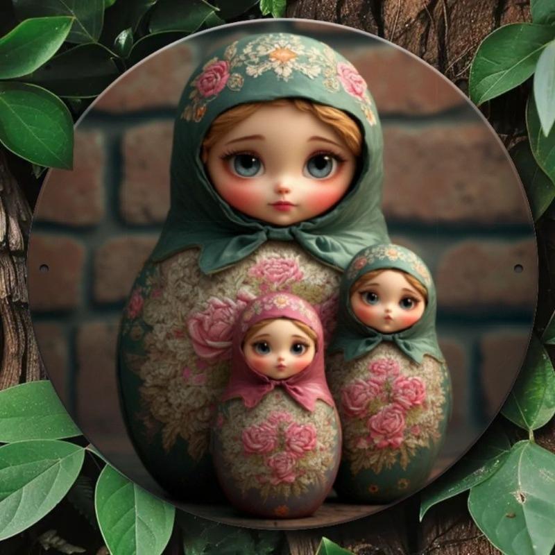 Металлическая табличка «Русский пейзаж», 2D плоский акцент для настенного декора