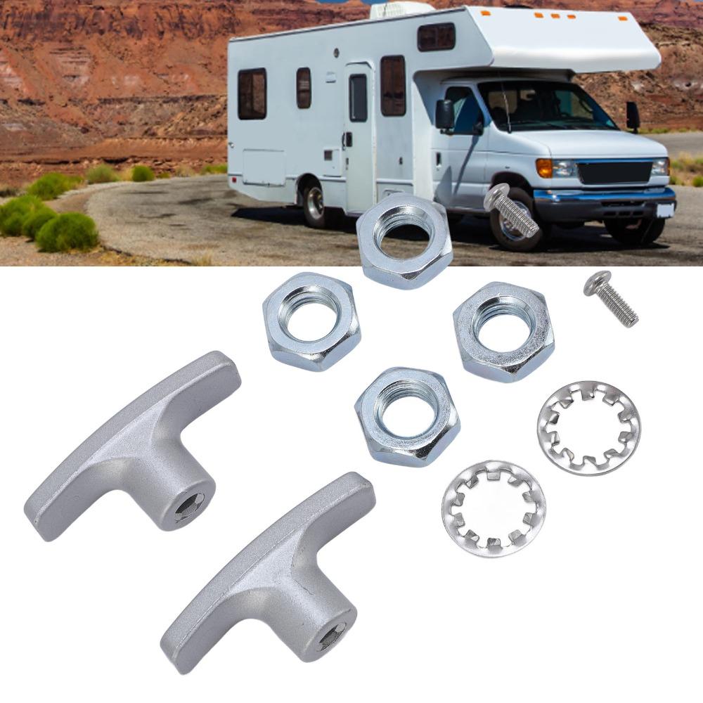 2 set Gray RV Waste Valve Handle Aluminum RV Gate Valve Handle RV Sewer Valve Handle Tank Cleaning