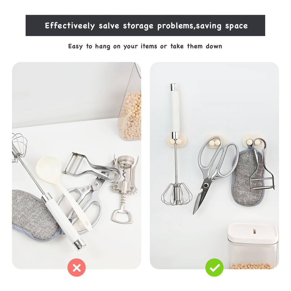 2 шт. силиконовый держатель для зубных щеток, многофункциональный крючок, крючки для бритвы, клейкий настенный крепёж для подвешивания кабеля с вилкой для полотенец, декоративный крючок