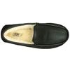 UGG Ascot Двухслойные повседневные туфли из коровьей кожи с низким верхом Мужские кроссовки Черные 5379B-BLK