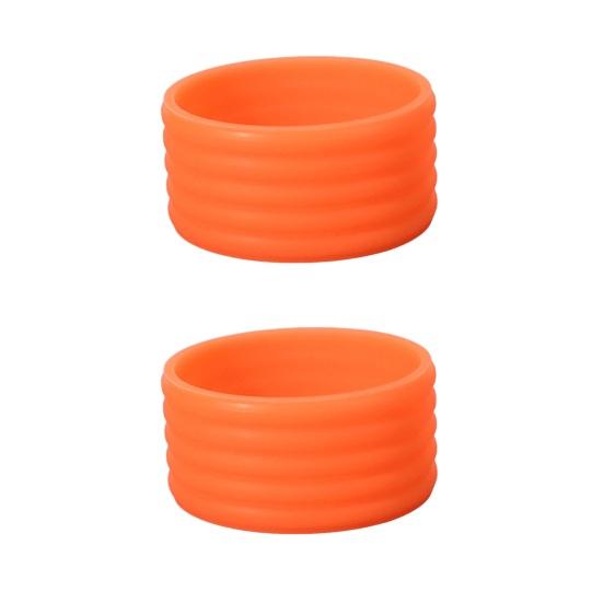 2 шт., эластичная ручка для бадминтона, ракетка для настольного тенниса, ручка, силиконовое противоскользящее кольцо, аксессуары для пиклбола