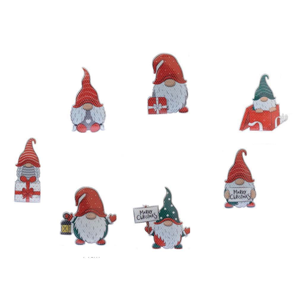 Внешние аксессуары, Стайлинг автомобиля, украшение, магнитная светоотражающая наклейка, рождественские наклейки из ПВХ