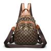 Checkerboard Spring and Summer Women's Versatile Backpack for Women Large Capacity Three-shoulder Bag Multifunctional Casual Backpack