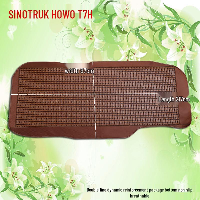 Mahjong Summer Bamboo Seat Mat for Dongfeng Tianlong Jiefang JH6P Deauman Trucks