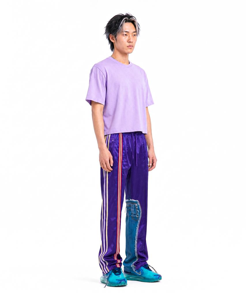 C WEAR BY THE GENIUS Мужская укороченная футболка Светло-фиолетовая